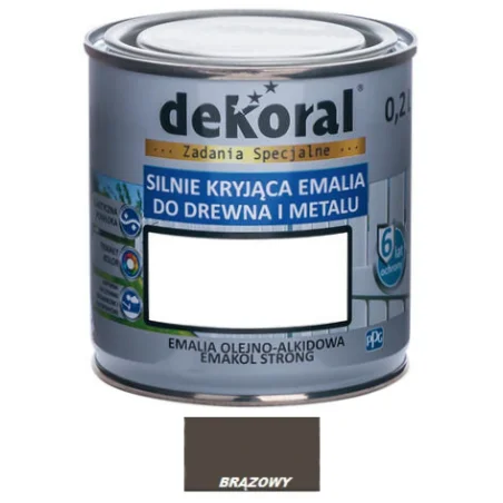 Farba olejna EMAKOL STRONG 0,2L brązowa BAWEMA10.12