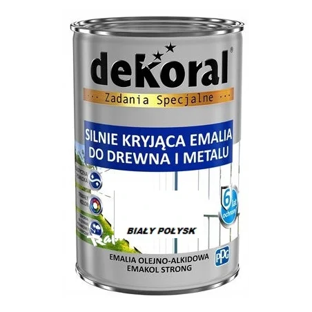 Farba olejna EMAKOL STRONG 0,9L biała BAWEMA10.14