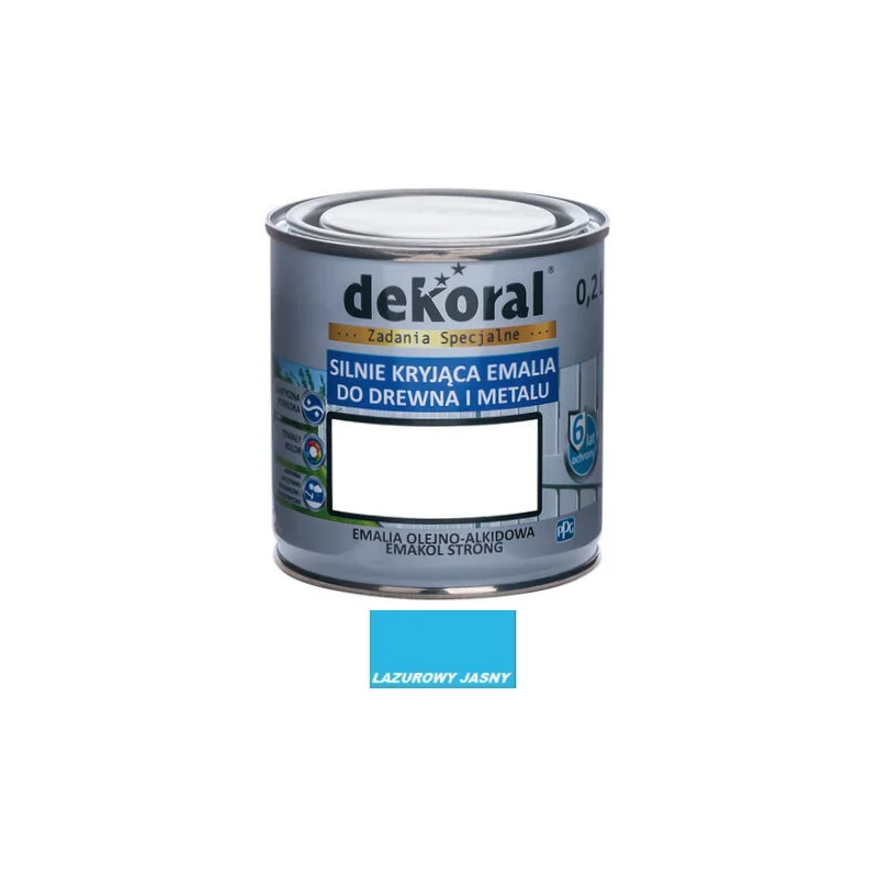 Farba olejna EMAKOL STRONG 0,2L lazurowa BAWEMA10.15