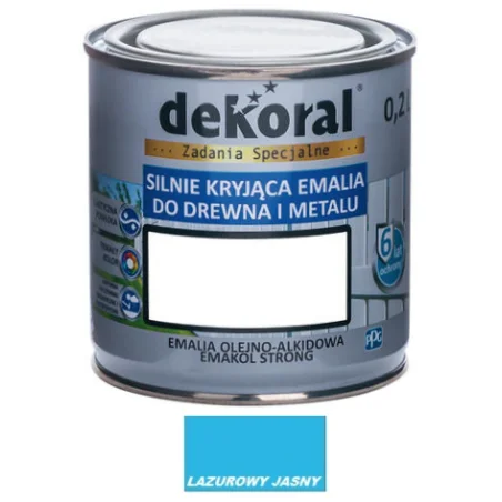 Farba olejna EMAKOL STRONG 0,2L lazurowa BAWEMA10.15