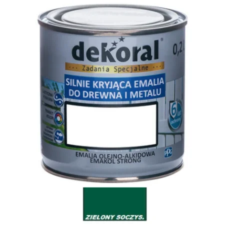 Farba olejna EMAKOL STRONG 0,2L zielona soczysta BAWEMA10.16