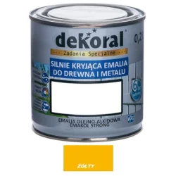 Farba olejna EMAKOL STRONG 0,2L żółta BAWEMA10.20