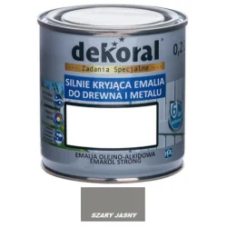 Farba olejna EMAKOL STRONG 0,2L szara jasna BAWEMA10.21