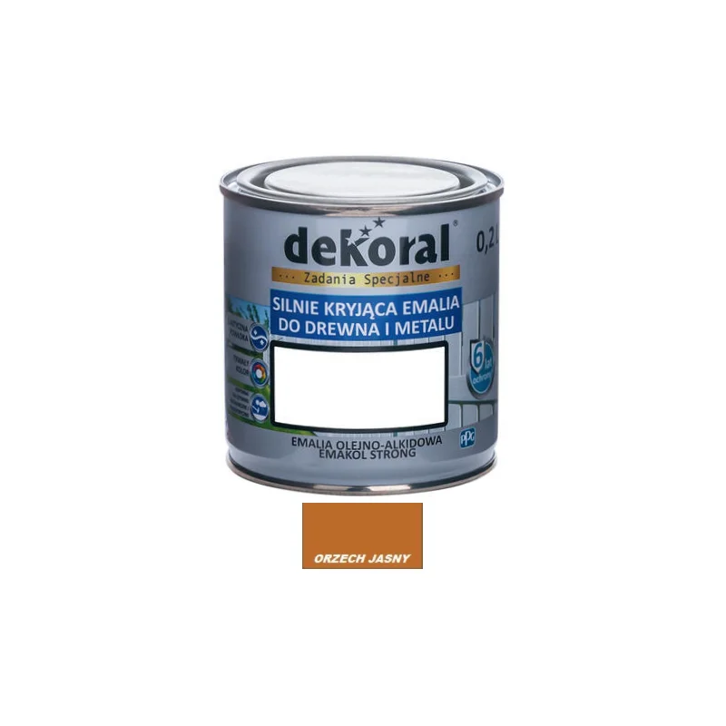 Farba olejna EMAKOL STRONG 0,2L orzech jasny BAWEMA10.27