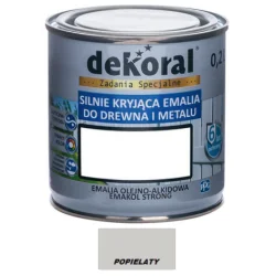 Farba olejna EMAKOL STRONG 0,2L popielaty BAWEMA10.39