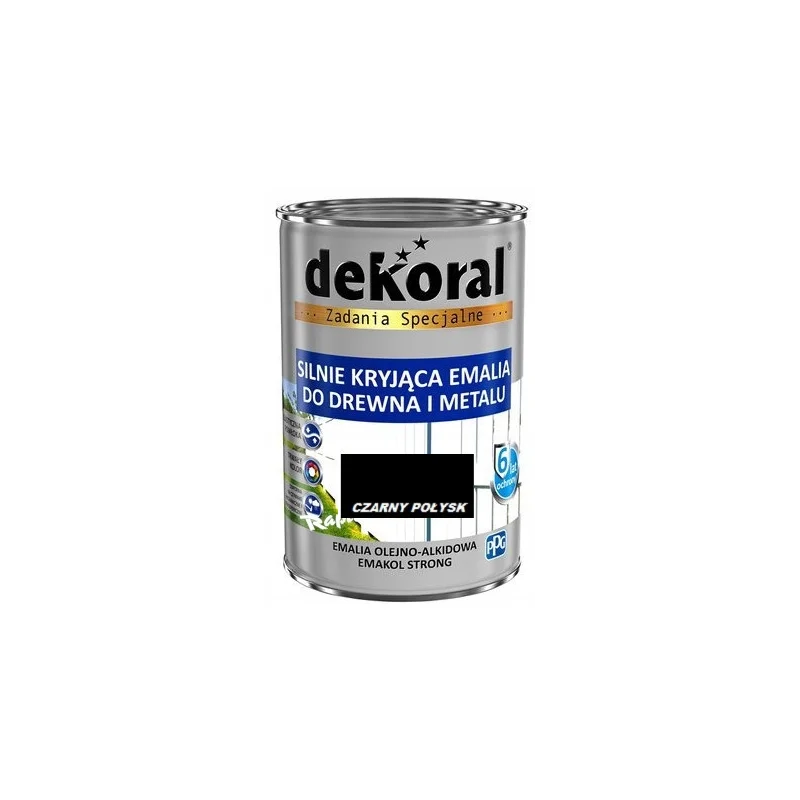 Farba olejna EMAKOL STRONG 0,9L czarny BAWEMA10.7