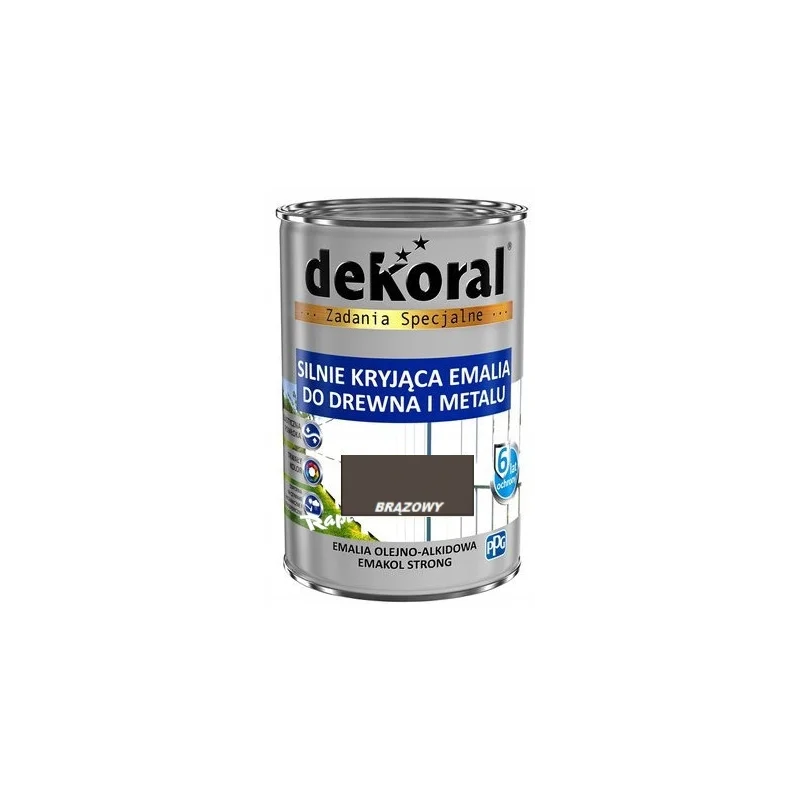 Farba olejna EMAKOL STRONG 0,9L brązowy BAWEMA10.8