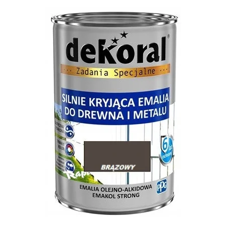 Farba olejna EMAKOL STRONG 0,9L brązowy BAWEMA10.8