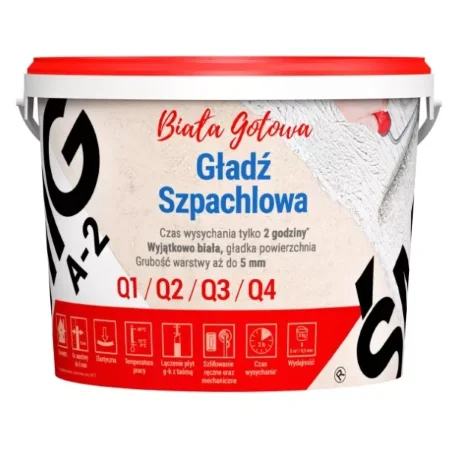 Gotowa gładź szpachlowa Megaron Śmig A-2 5 kg biała BAWMEG10.4