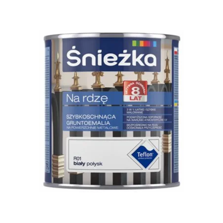 Śnieżka na rdzę 0,65L biała połysk BAWPOL10.5