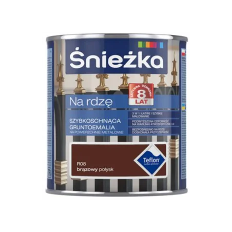 Śnieżka na rdzę 0,65L brązowa połysk BAWPOL10.6