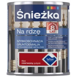 Śnieżka na rdzę 0,65L czerwona połysk BAWPOL10.8