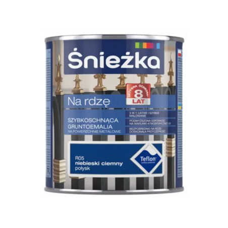 Śnieżka na rdzę 0,65L niebieska połysk BAWPOL10.9