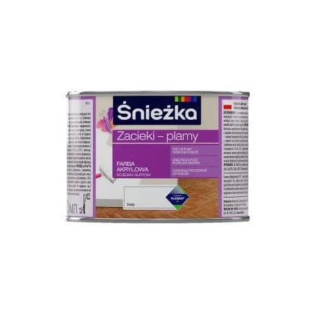 Śnieżka na zacieki i plamy biała 0,4L BAWSNI10.1