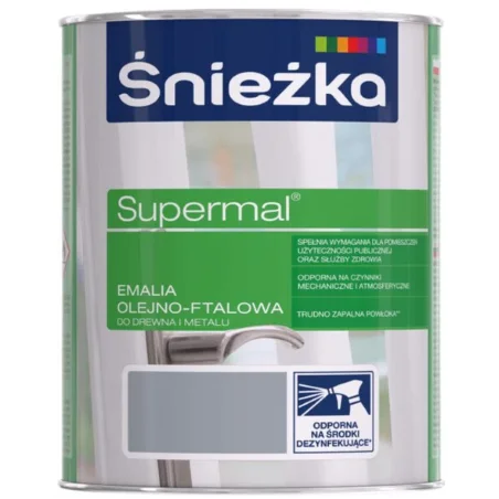 Emalia SUPREMAL popiel połysk 0,8L BAWSUP10.10