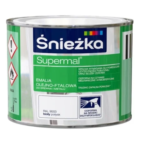 Emalia SUPREMAL biały połysk 0,2L BAWSUP10.13