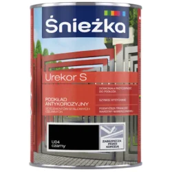 Podkład antykorozyjny UREKOR S ŚNIEŻKA czarny 1L BAWURE10.8