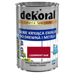 Farba olejna EMAKOL STRONG 0,9L czerwony karminowy BAWEMA10.10