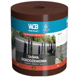 Taśma ogrodzeniowa poliprepylenowa 700g/m2 brązowa WDB620108011