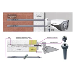 Mocowanie do elewacji EBOLT 12x200 z gwintem M5 EBZ12200M5P25
