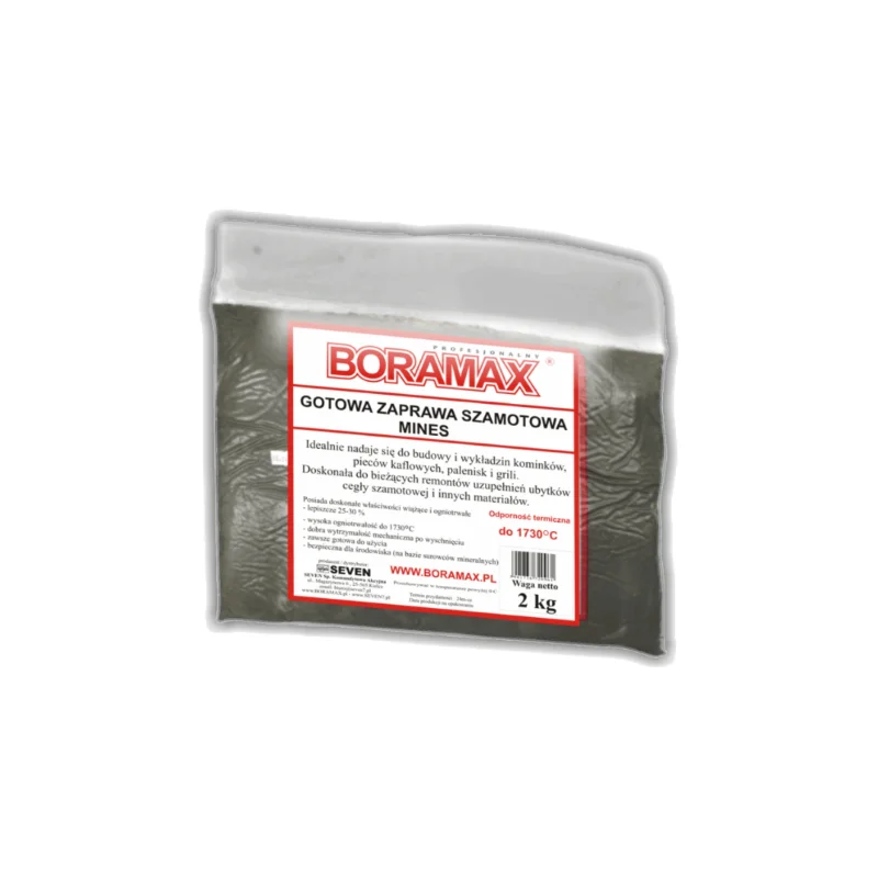 Gotowa zaprawa szamotowa 2 kg BORAMAX  X7-SZAMOT2,0