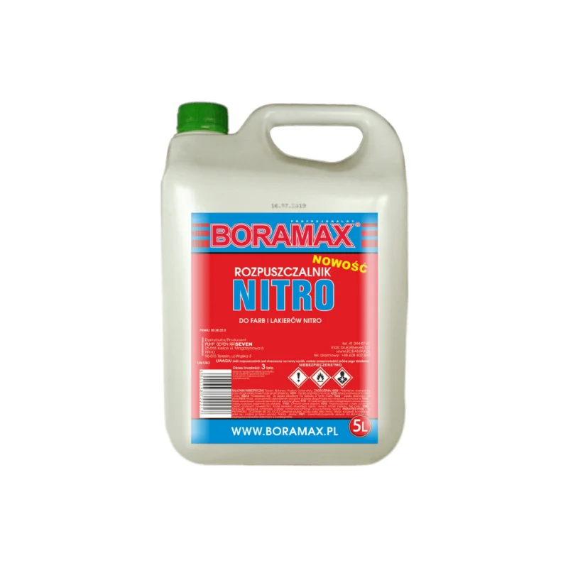 Rozpuszczalnik NITRO 5L BORAMAX X7-ROZPNITRO5,0