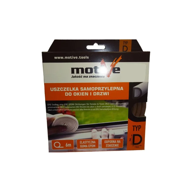 Uszczelka samoprzylepna 3-7mm z gumy EPDM USZ154.12