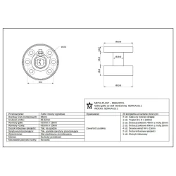 Gałko-gałka  ze stali nierdzewnej SEMGAL01.1