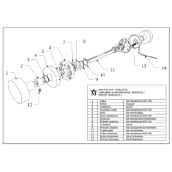 Gałko-gałka  ze stali nierdzewnej SEMGAL01.1