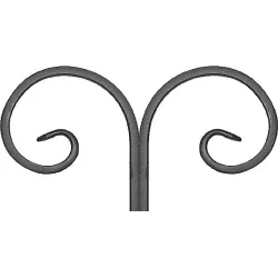 Element skrętny z płask. 12x6mm 190x100mm ART10093