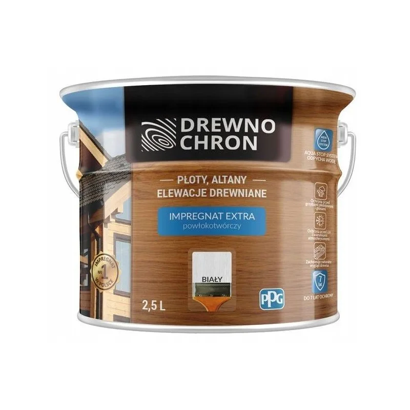 Impregnat DREWNO CHRON biały 2,5L. BAWDRE10.49