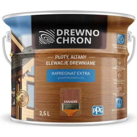 Impregnat DREWNO CHRON mahoń 2,5L. BAWDRE10.26