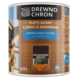 Impregnat extra powłokotwórczy DREWNO CHRON palisander średni 0,75L. BAWDRE10.10