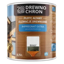 Impregnat extra powłokotwórczy DREWNO CHRON biały 0,75L. BAWDRE10.50