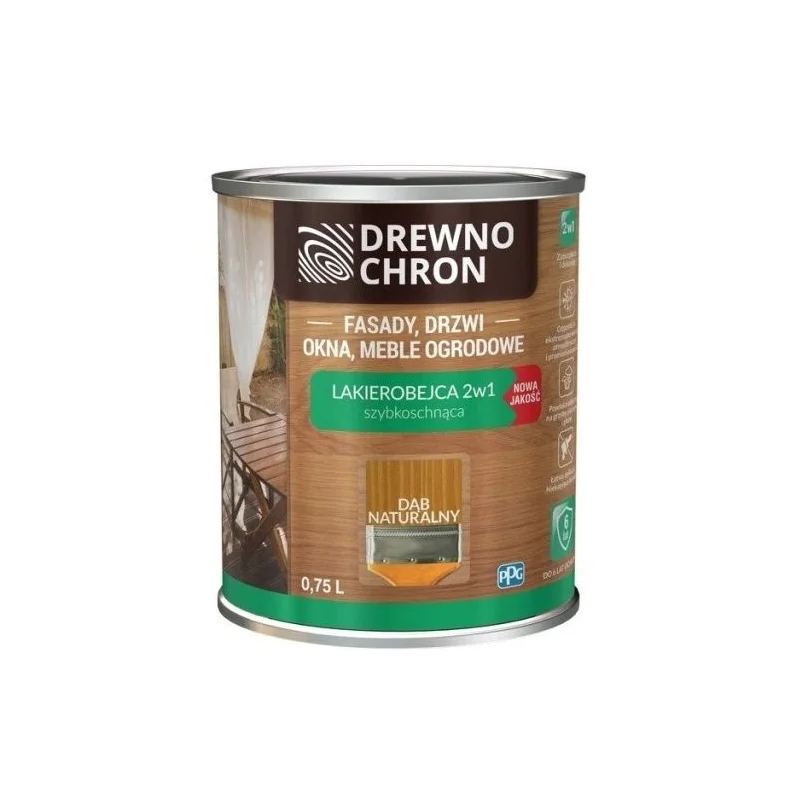 Lakierobejca DREWNO CHRON dąb 0,8l BAWLAK10.11