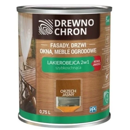 Lakierobejca DREWNO CHRON orzech ciemny 0,8l BAWLAK10.21