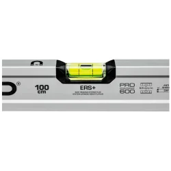 Poziomnica PRO600 anodowana srebrna z magnesami 100cm PROPOZ01.60