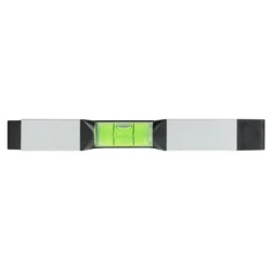 Poziomnica PRO600 anodowana srebrna z magnesami 17cm PROPOZ01.7