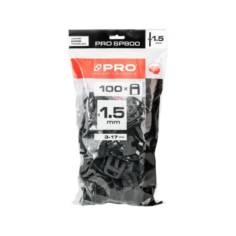System poziomujący SP800 klipsy 1,5mm worek 100 szt. PROSYS01.16