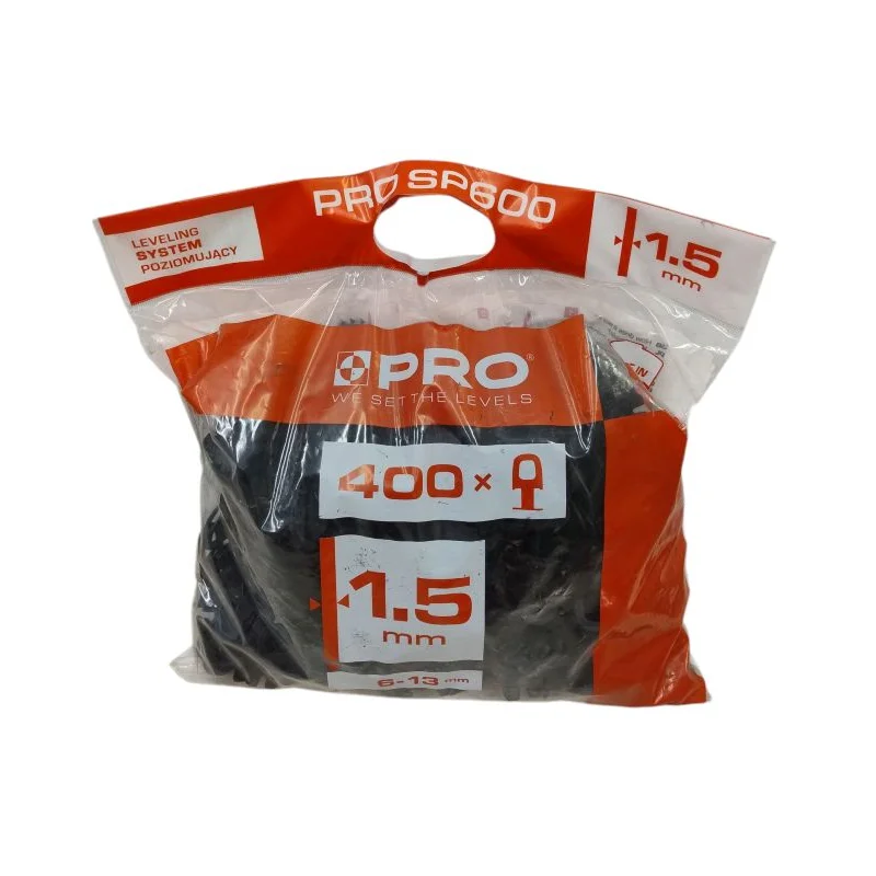 System poziomujący SP600 klipsy 1,5mm worek 400 szt. PROSYS01.20