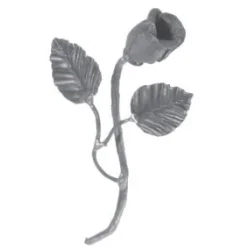 Kwiat róży z łodygą 105x210mm POL14.301.08