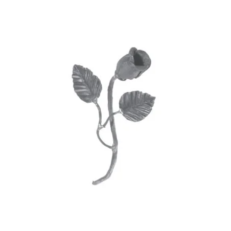 Kwiat róży z łodygą 105x210mm POL14.301.08