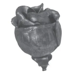 Kwiat  róży kuty 60x45mm POS50.103