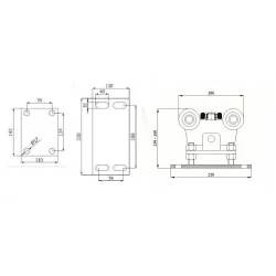 Wózek do bramy ZABWR-5T-70