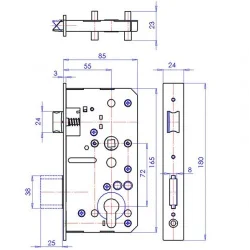 Zamek do puszki 30 ZAM07.02