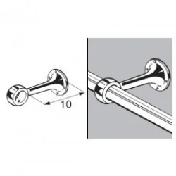 Uchwyt dystansowy przelotowy - Ø 25 chrom SZ570CR