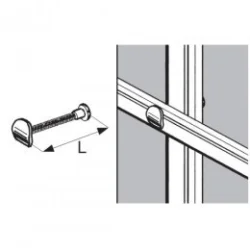 Uchwyt przelotowy - Ø 25/32 chrom SZAC979ACHR