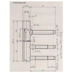 Skrzydło górne zawiasu ZAW188.33