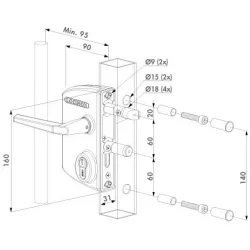 Zamek przemysłowy WADZAM01.8