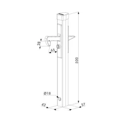 Zaczep bramowy WADUCH01.1